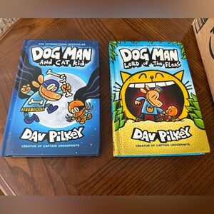 Dog Man Book Set - 2 Hardcover Books